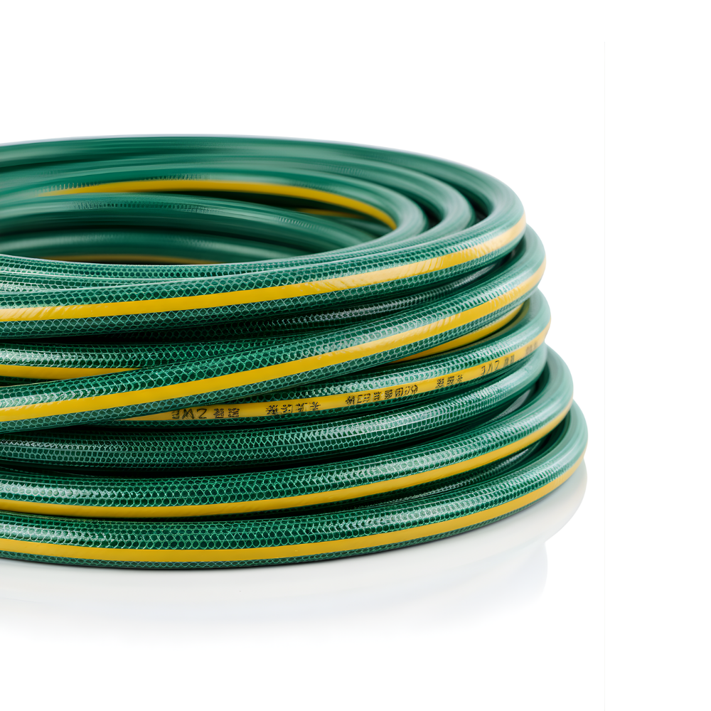 SSBO Selang Air PVC Warna Hijau Strip Kuning – Lentur, Kuat, dan Tahan Tekanan