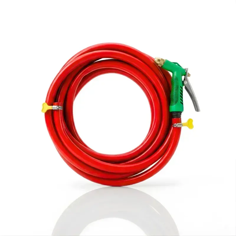 Selang Air Elastis 1,5 mm SSBO ½, ⅝, ¾ Inch + Nozzle Water Gun + 2 Klem Pengunci – Fleksibel, Kuat, Tahan Tekanan & Siap Pakai