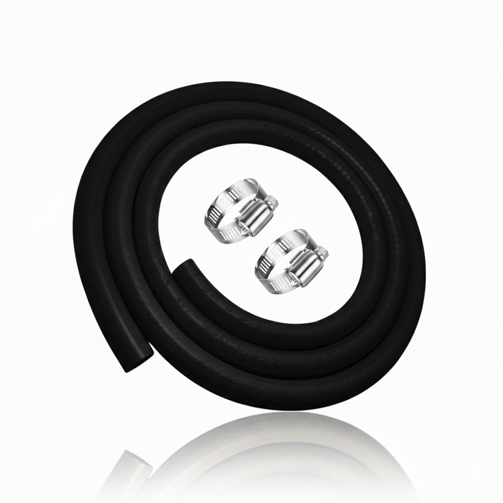 SSBO Paket Selang Gas Warna Hitam 2 Lapis & 3 Lapis Panjang 1.8 Meter – Dengan Ring Pemasangan