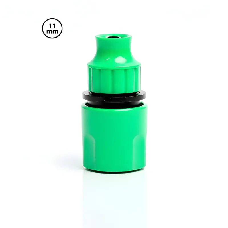 Konektor Selang PE 11 mm Warna Hijau – Konektor Anti Bocor untuk Irigasi Tetes